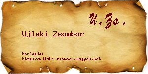 Ujlaki Zsombor névjegykártya